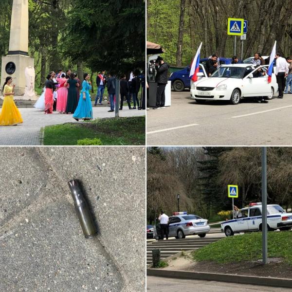 Стрельбу устроили пассажиры свадебного кортежа в Пятигорске